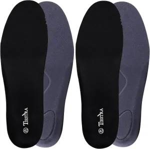 2 Pair-Insoles for Mens Memory Foam Shoe Inserts,Replacement Insoles for Work Boot Running Shoes-Shock Absorption and Cushion for Feet Relief,Comfort Inner Soles for Everyday Use Black 43EU/US10