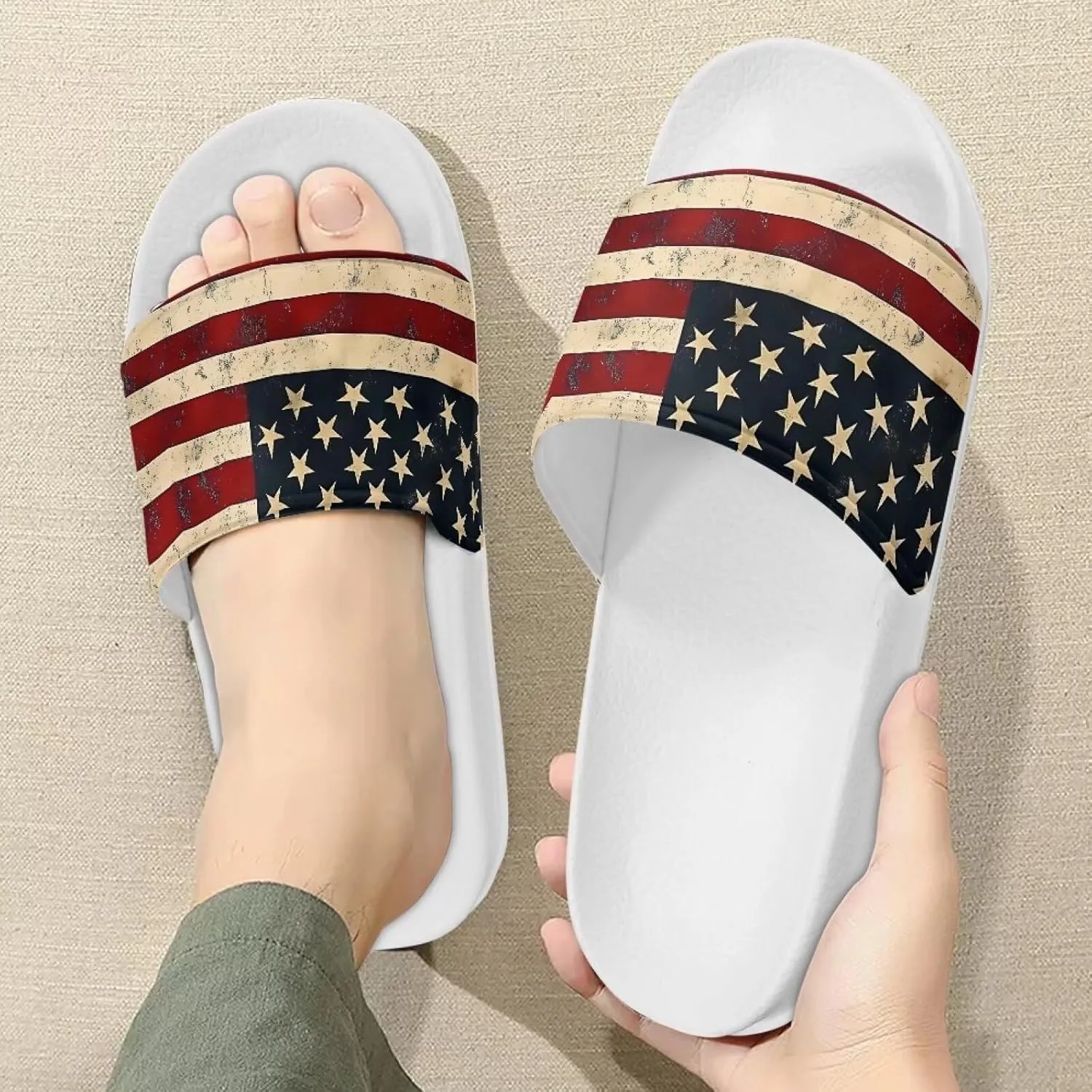 2025 New Cloud Slippers for Men Comfortable Summer Beach Sandals Fashion Lightweight Slip On Bath Slipper for Garden US 5-14 White Sole