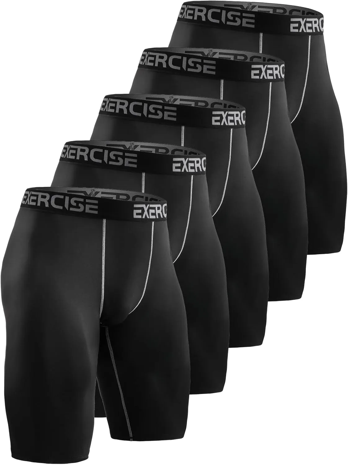 5 Pack Compression Shorts Men Compression Underwear for Men Athletic Mens Spandex Baselayer,Running,Workout