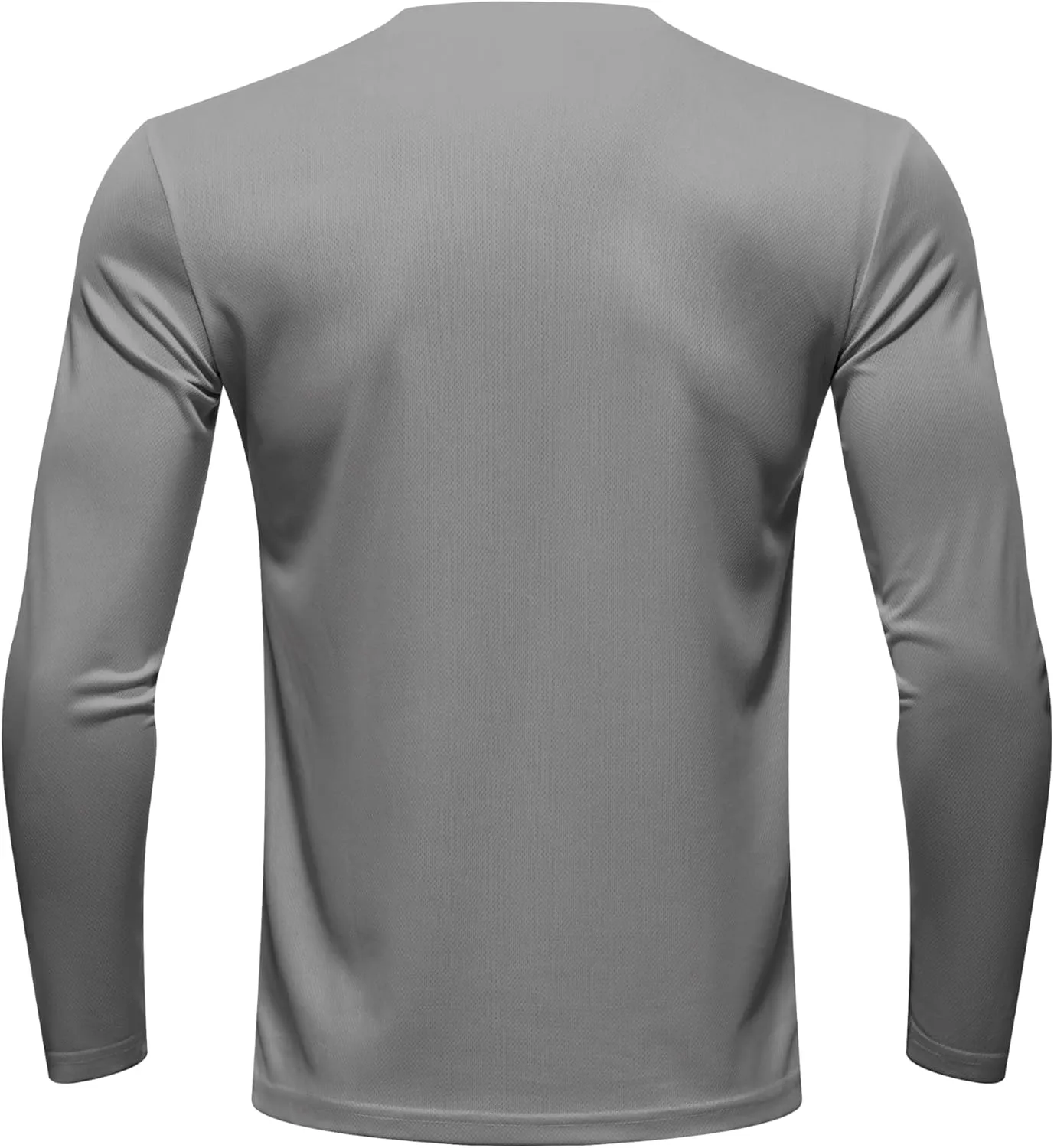 5 Pack Men's Long Sleeve Shirts Sun Protection Shirts Lightweight UPF 50  Rash Guard for Running Workout Fishing
