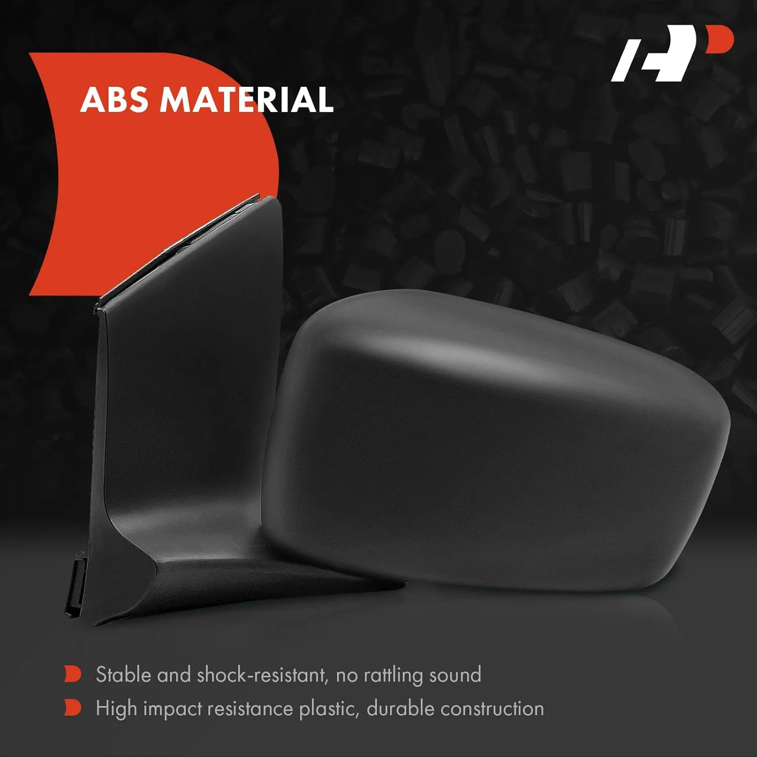 A-Premium Driver Side Power Door Mirror - Compatible with Honda Odyssey 2005-2010 - Heated Manual Folding Black Outside Rear View Mirror - Replace# 76250-SHJ-A43