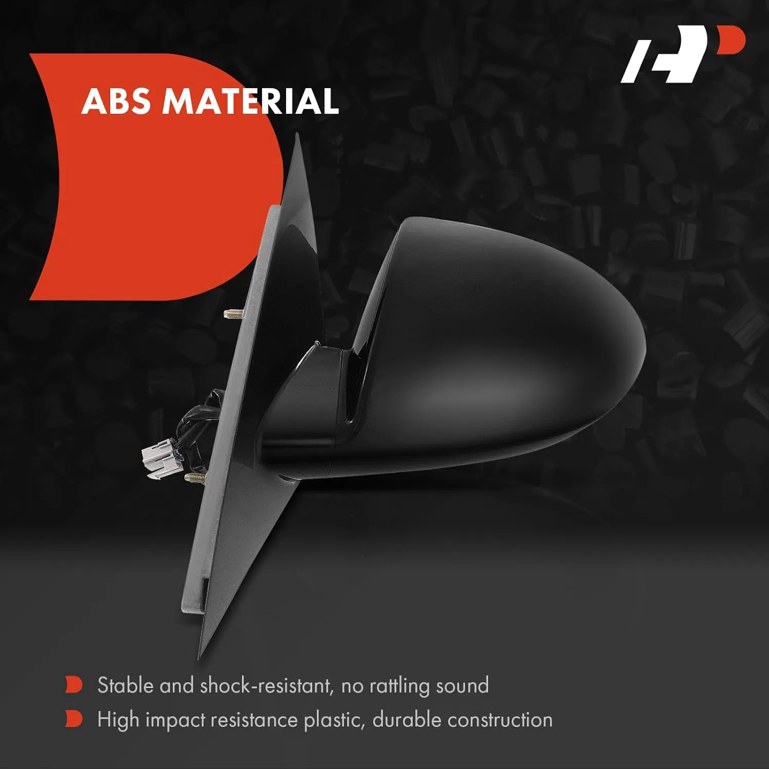 A-Premium Left Driver Side Power Door Mirror - Compatible with Chevrolet Impala 2006-2013, Impala Limited 2014-2016 - Non-Heated, Non-Folding, Black - Outside Rear View Mirror - Replace# 20759191