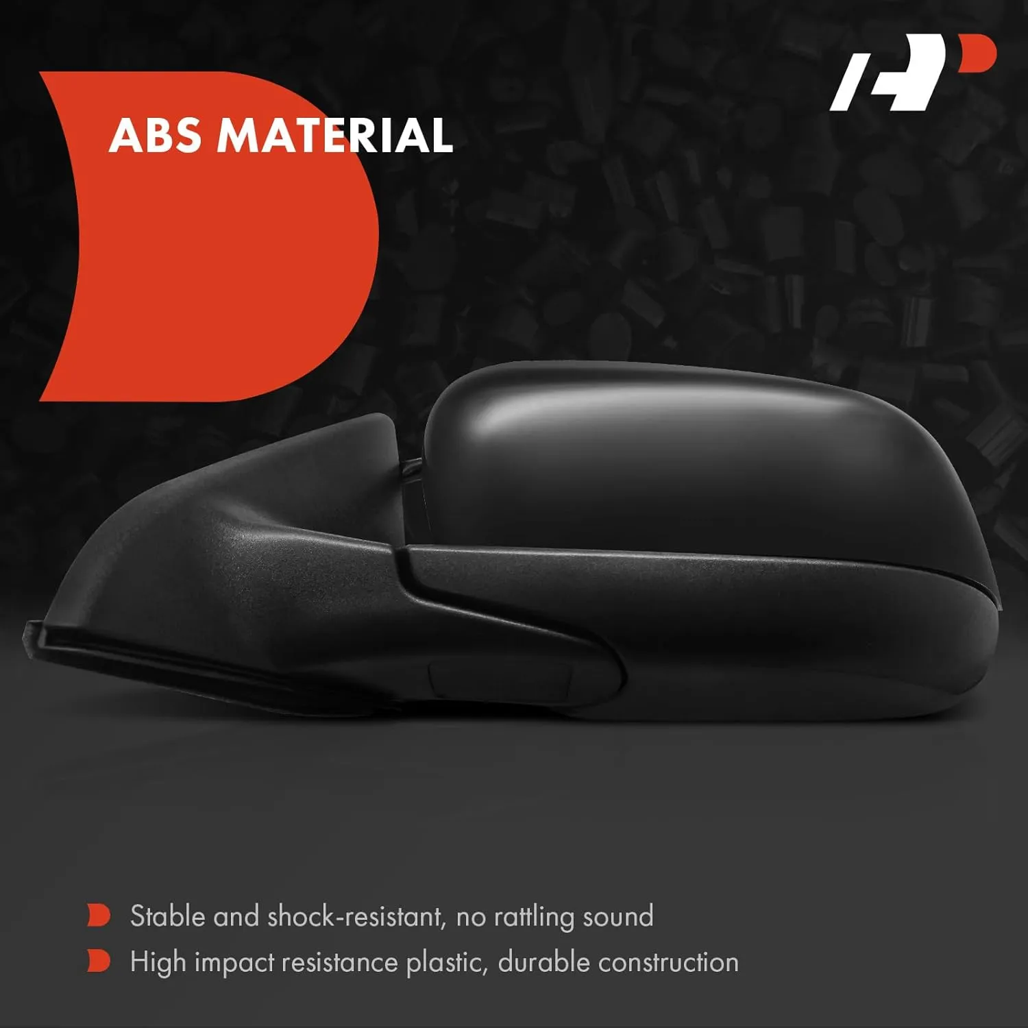A-Premium Pair (2) Driver and Passenger Side Power Door Mirror - Compatible with Jeep Compass 2017-2023 - Heated Manual Folding Black Outside Rear View Mirror w/Blind Spot Detection