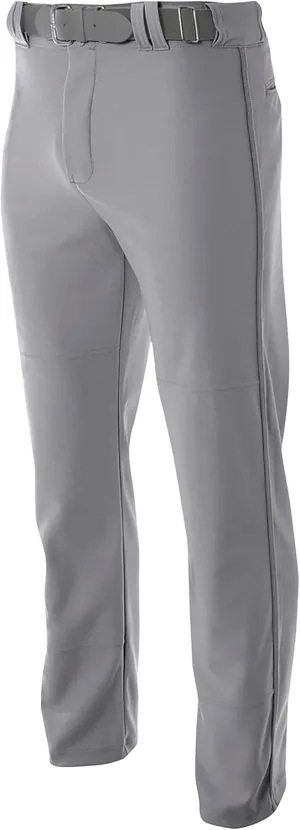 A4 Mens Pro-Style Open Bottom Baseball Pant, Medium, Grey