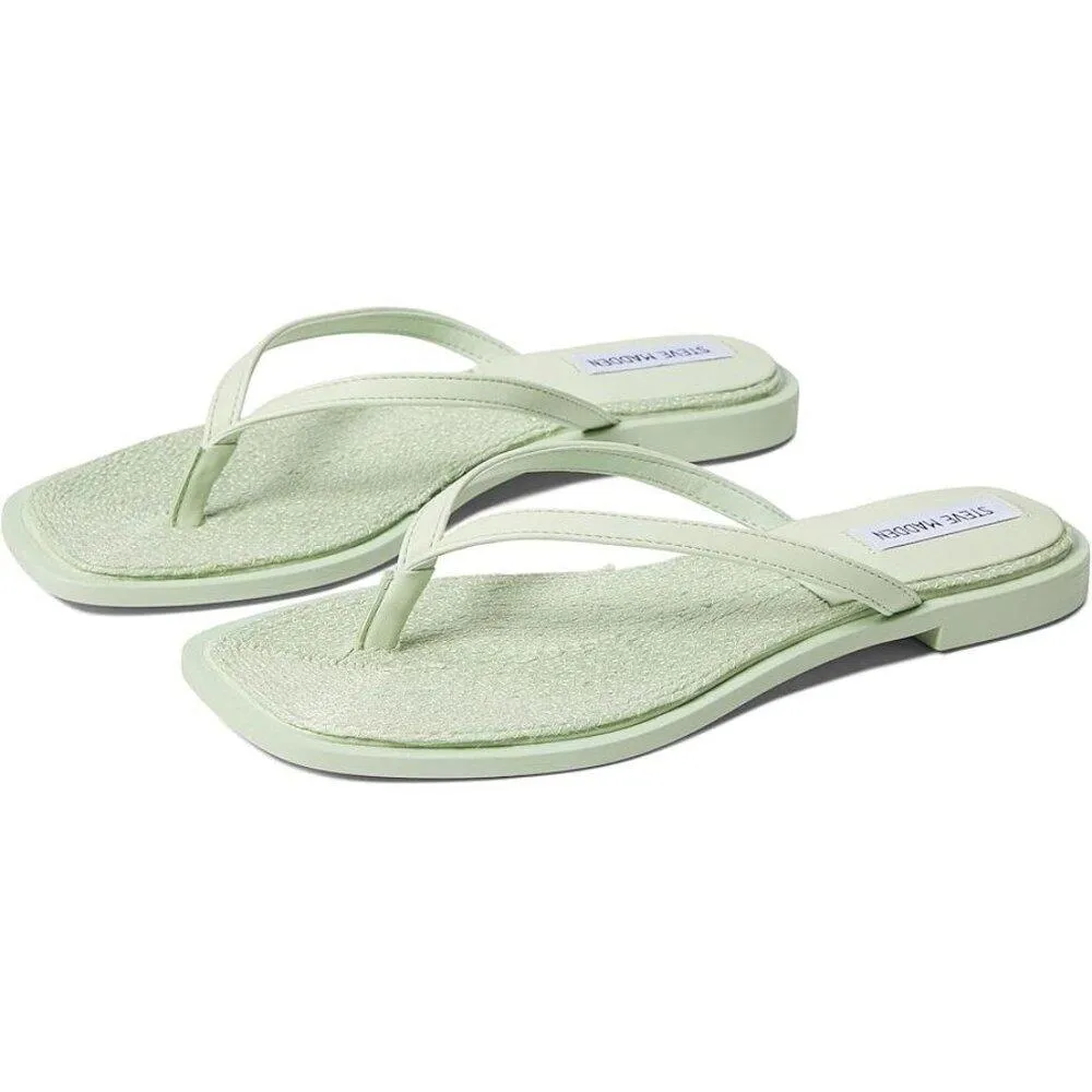 Abela Mint Flat Thong Sandals