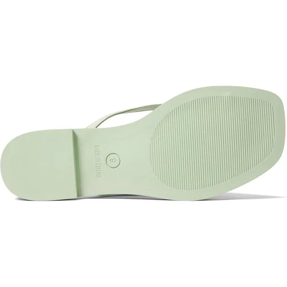 Abela Mint Flat Thong Sandals