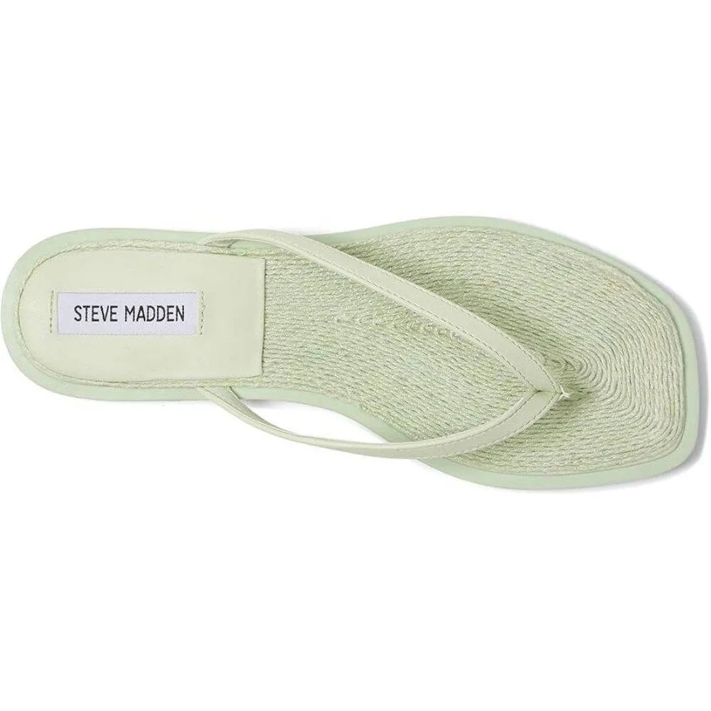 Abela Mint Flat Thong Sandals
