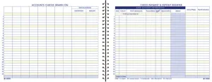 Adams Check Payment and Deposit Register, 8-1/2" x 11", 44 Pages (AFR60), White