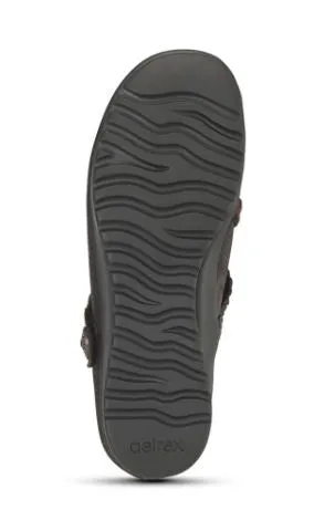Aetrex Chocolate Ada Braided Mary Jane Womens Shoes EF454