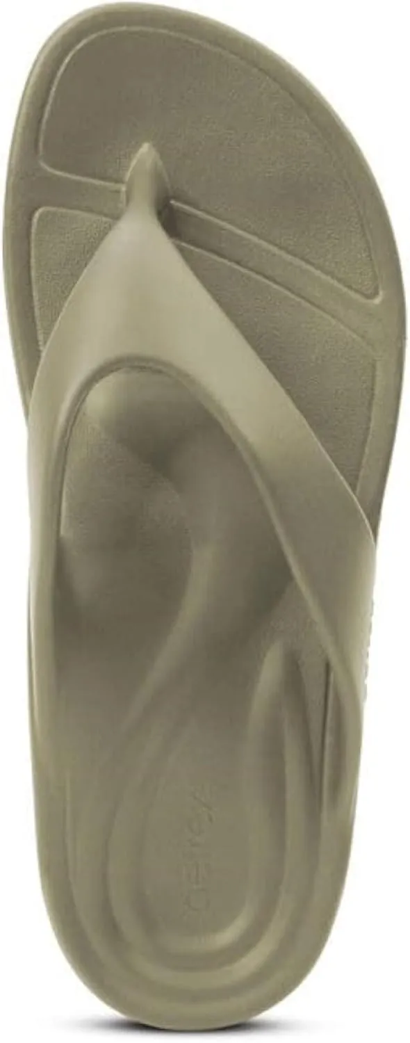 Aetrex Maui Orthopedic Mens Flip Flops - Arch Support Shock Absorption w/ UltraSKY EVA Foam Pressure Relief Water-Friendly Flip Flops for Men