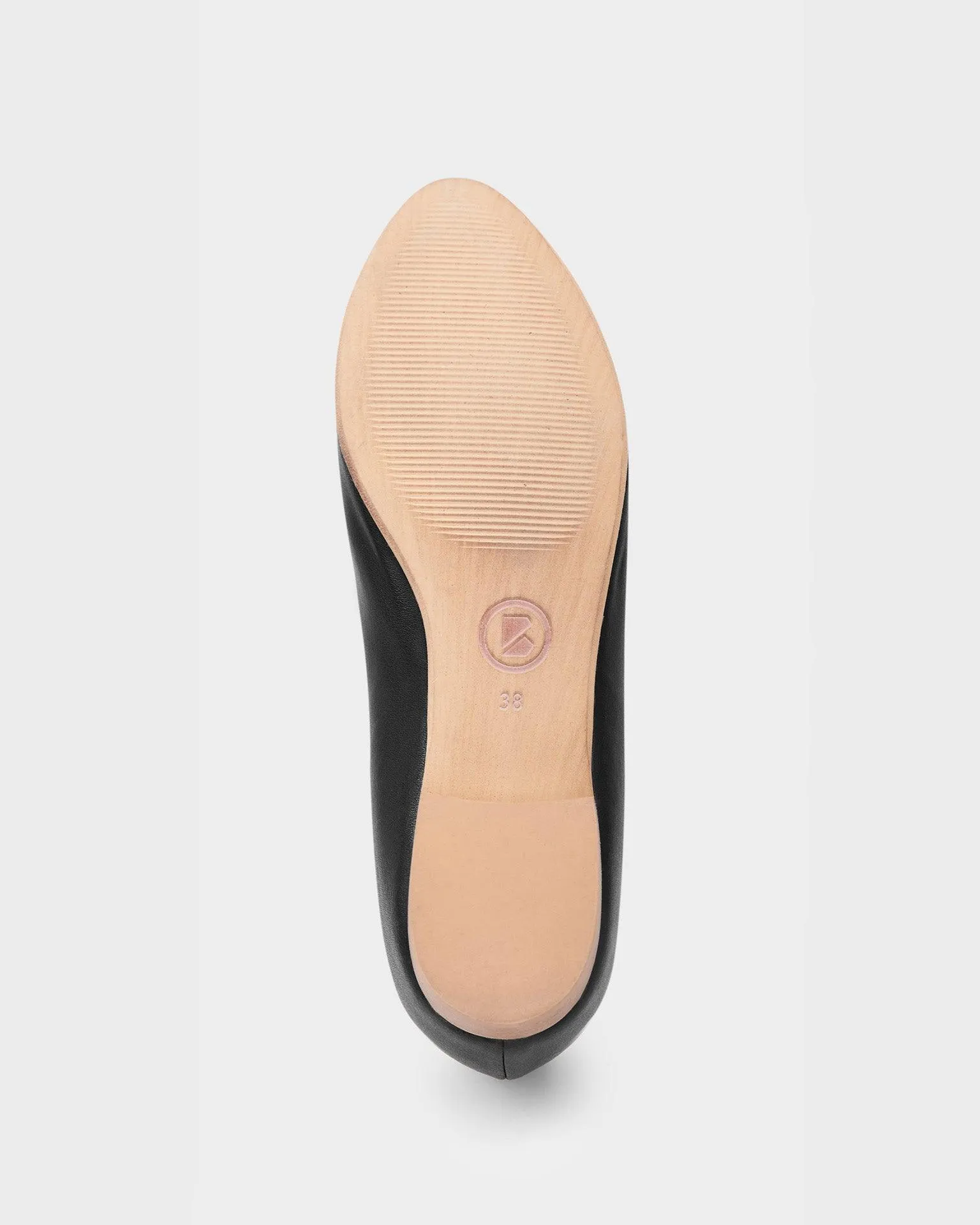 Akira Pumps Black Nopal ballerinas made of cactus leather - outlet