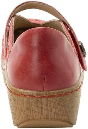 Alegria Women's Opheliah Comfort Shoes V-Cut Leather Mary Jane
