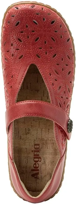 Alegria Women's Opheliah Comfort Shoes V-Cut Leather Mary Jane