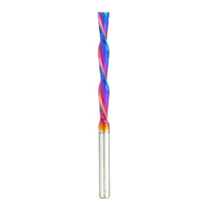 Amana Tool 46566-K SC Spektra Extreme Tool Life Coated Foam Cutting Down-Cut Spiral 1/4 D x 2-1/4 CH x 1/4 SHK x 4 Inch Long Flat Bottom Router Bit