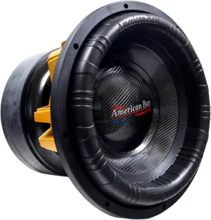 American Bass 12"" King Subwoofer 2 Ohm 15000 Watts 6500 watts RMS KING-12D2, orange