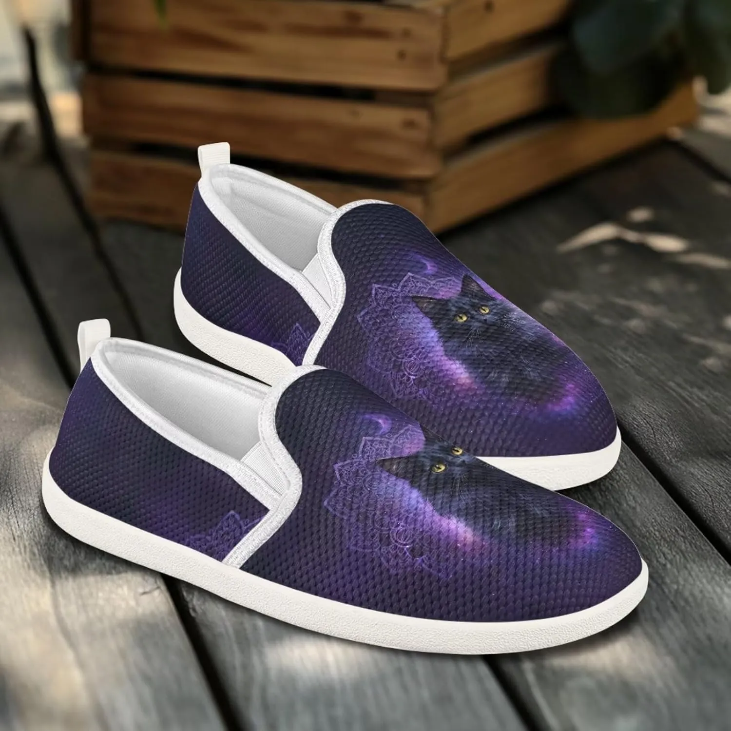 Animal Print Running Shoes | Flats for Women | Tennis Shoes | Slip Resistant Work Shoes