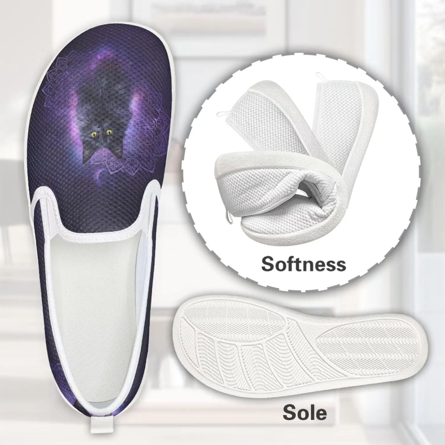 Animal Print Running Shoes | Flats for Women | Tennis Shoes | Slip Resistant Work Shoes
