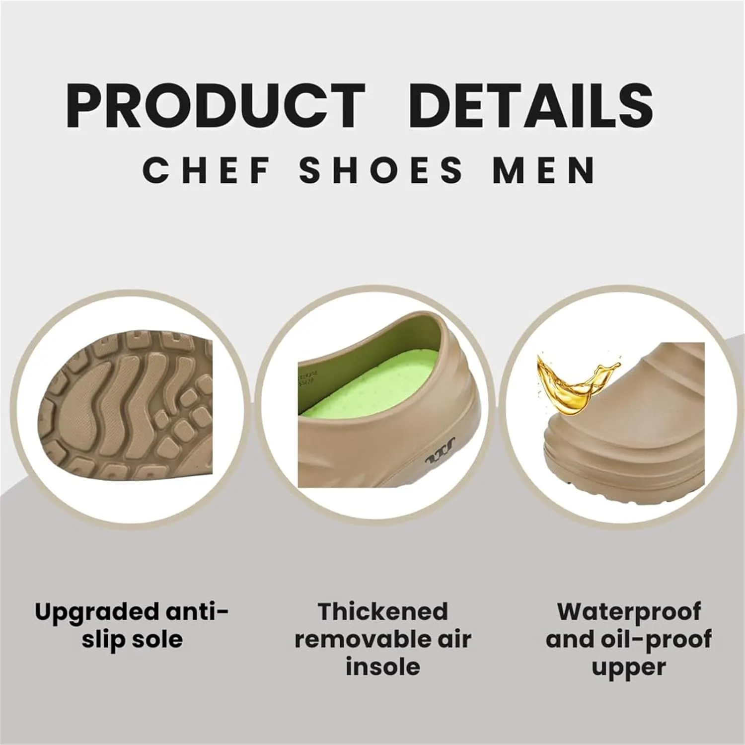 Armadillo Clogs for Nurses Chef Shoes Men Nonslip Work Shoes Women Kitchen Restaurant Slip Resistant Lightweight Waterproof for Food Service Nursing Shoe Casual Walking Footwear Oil Non-Slip Working