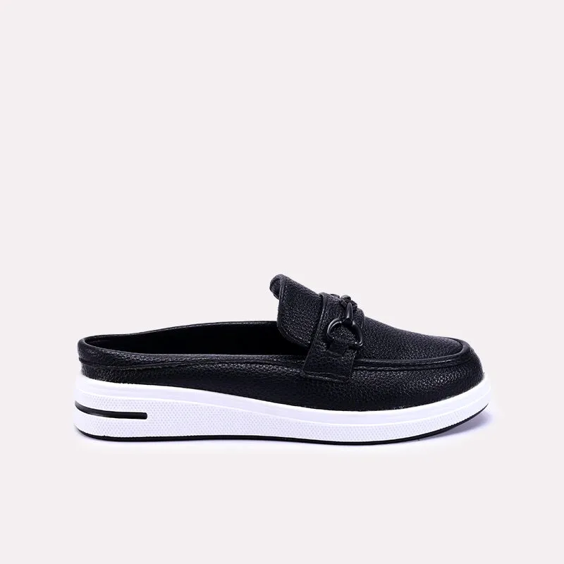 Azelya Black Casual Mule Pumps 0431378