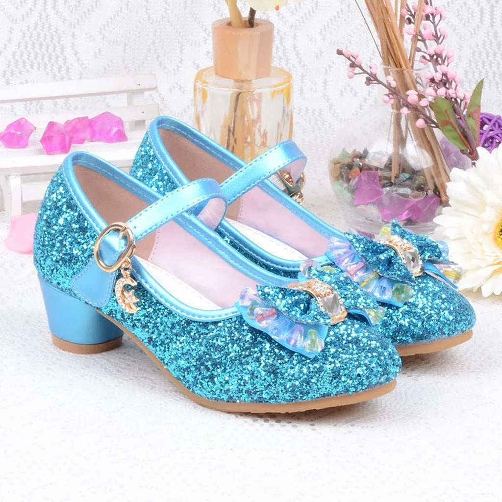 Baby Girls' Sandals Summer Bling Pearl Crystal Butterfly Princess Dance Dress Shoes Big/Little Kid Single Shoes