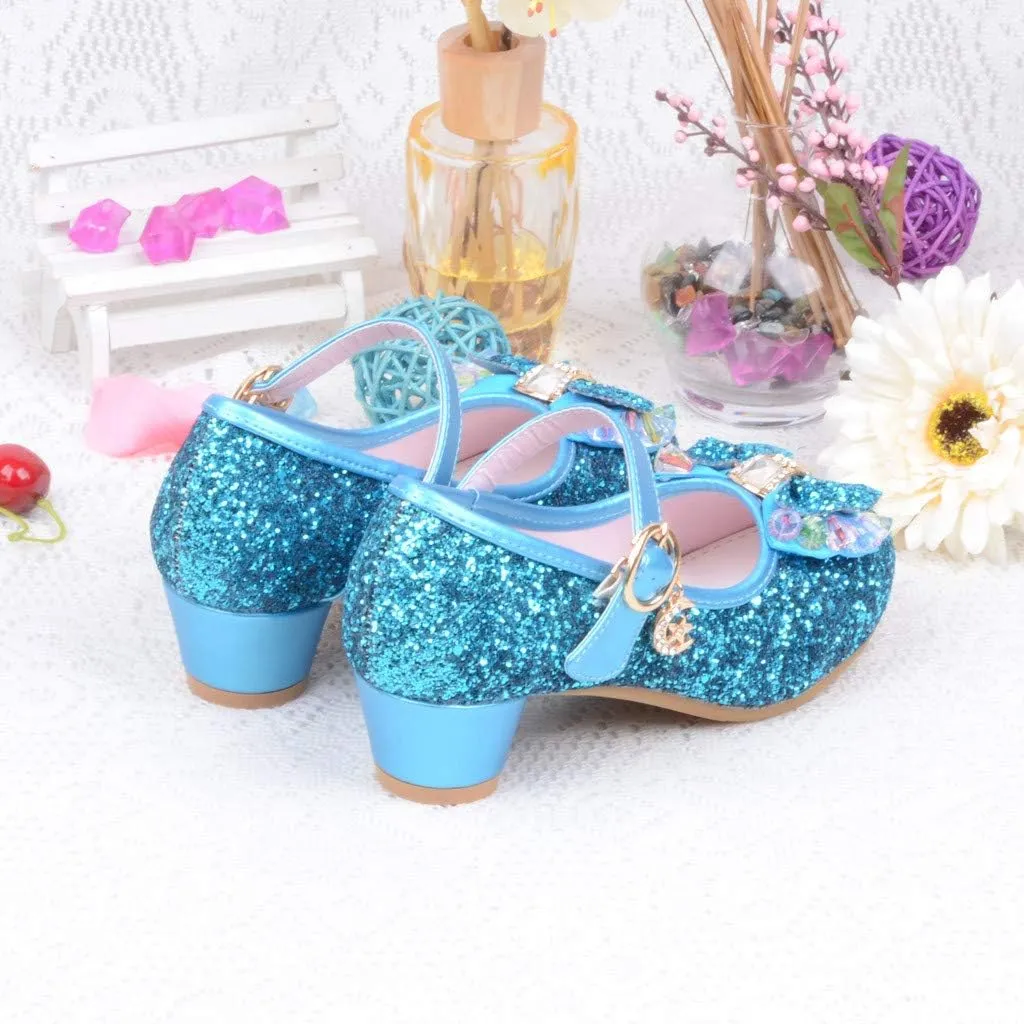 Baby Girls' Sandals Summer Bling Pearl Crystal Butterfly Princess Dance Dress Shoes Big/Little Kid Single Shoes