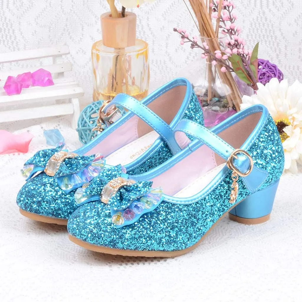 Baby Girls' Sandals Summer Bling Pearl Crystal Butterfly Princess Dance Dress Shoes Big/Little Kid Single Shoes