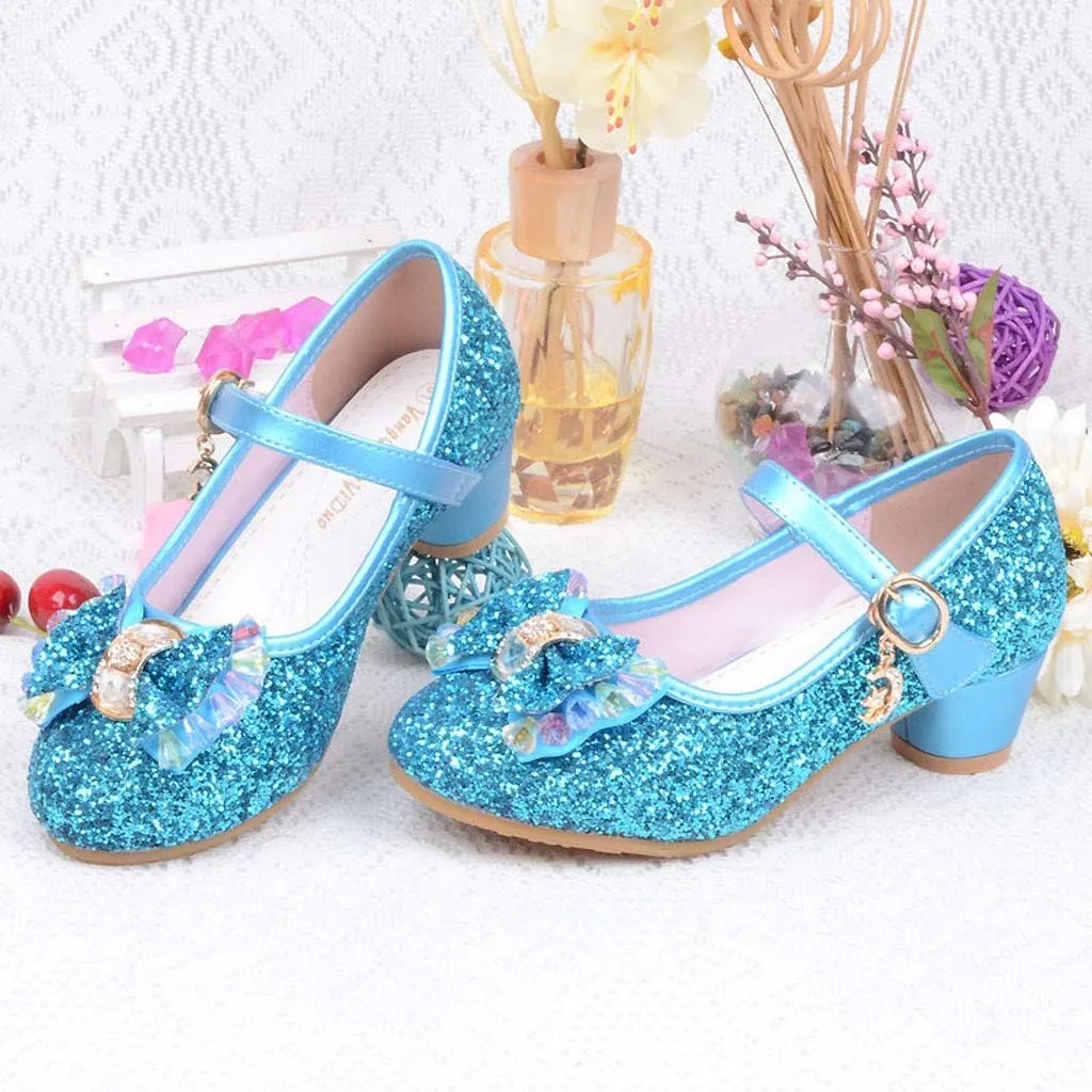 Baby Girls' Sandals Summer Bling Pearl Crystal Butterfly Princess Dance Dress Shoes Big/Little Kid Single Shoes