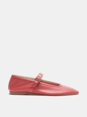 Ballet Mary Jane / Blood Orange Leather