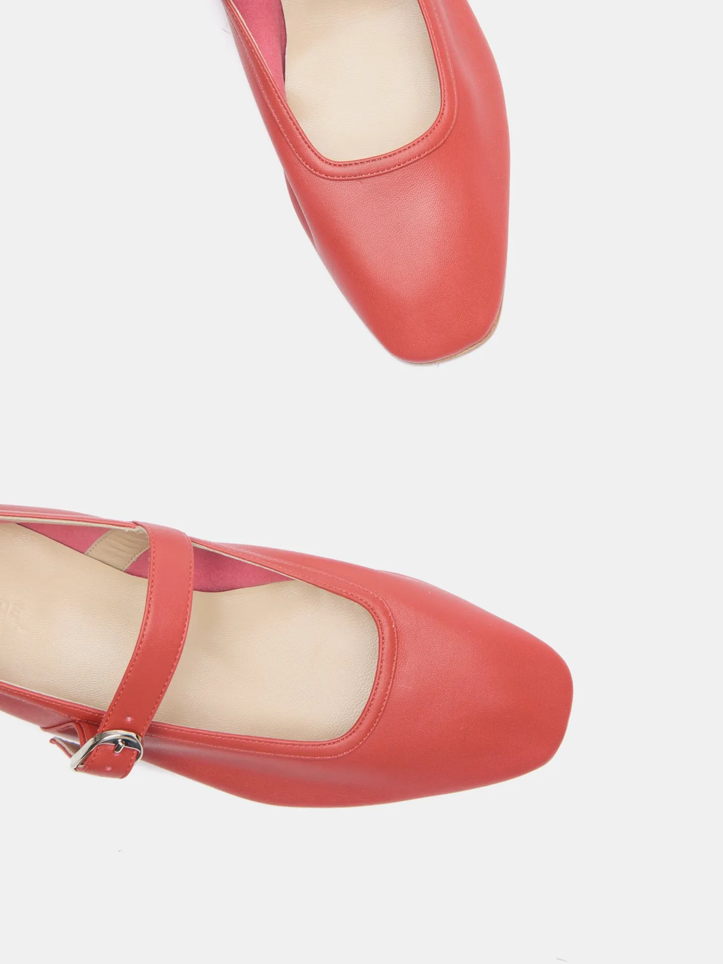 Ballet Mary Jane / Blood Orange Leather