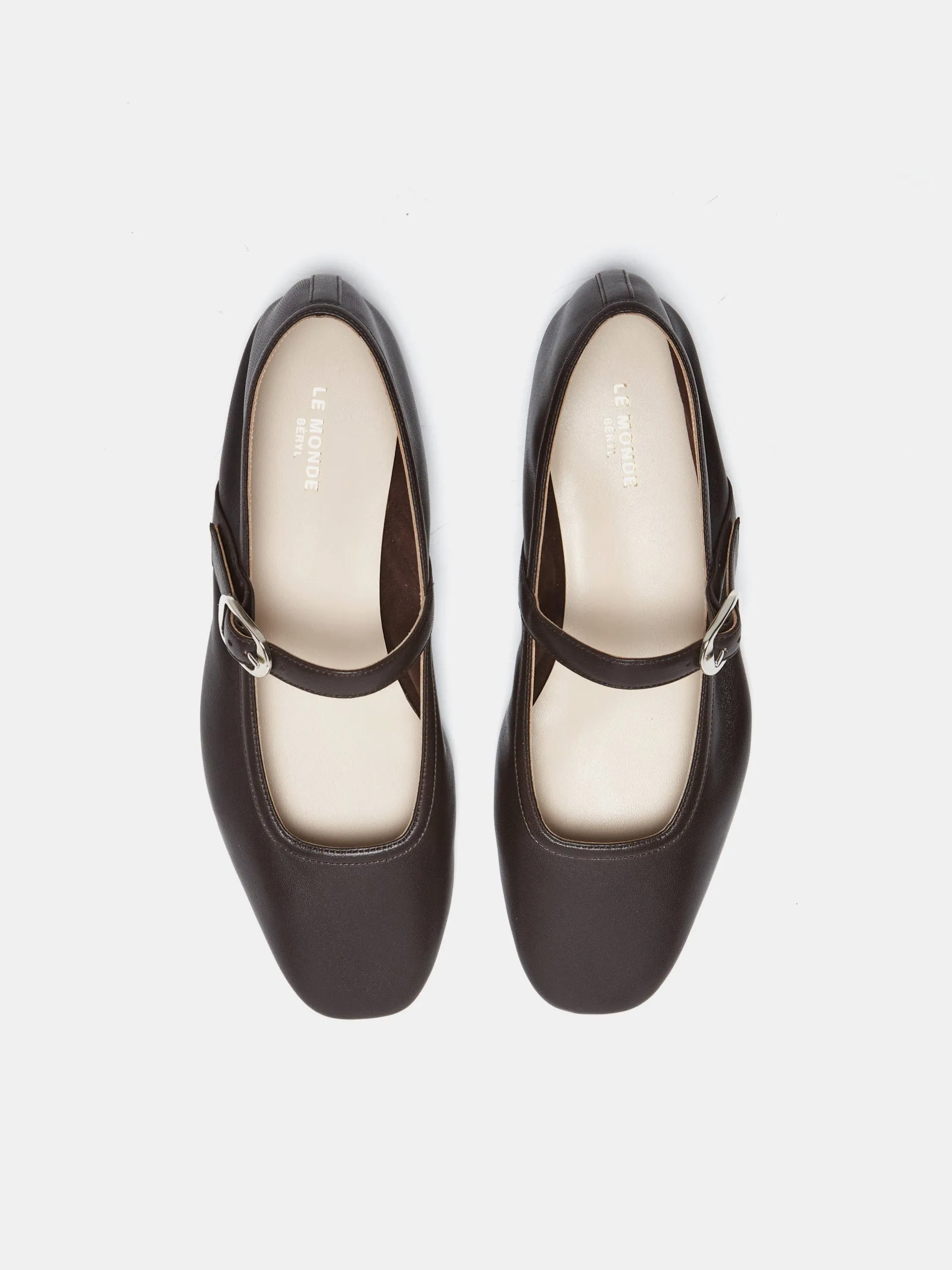 Ballet Mary Jane / Chocolate Leather