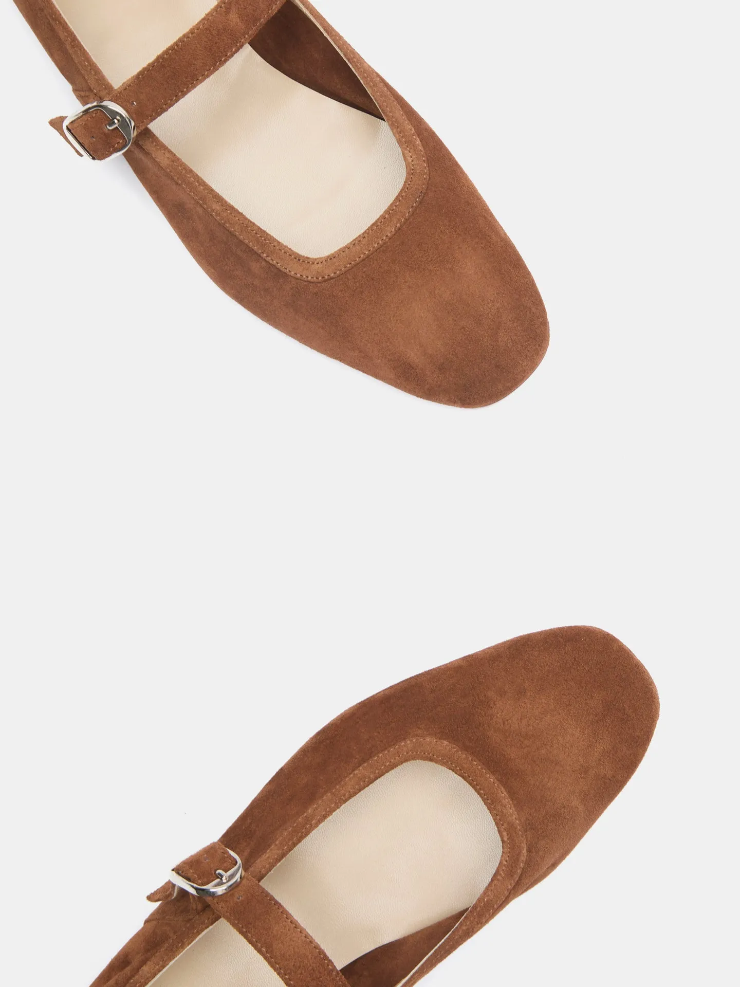 Ballet Mary Jane / Cognac Suede