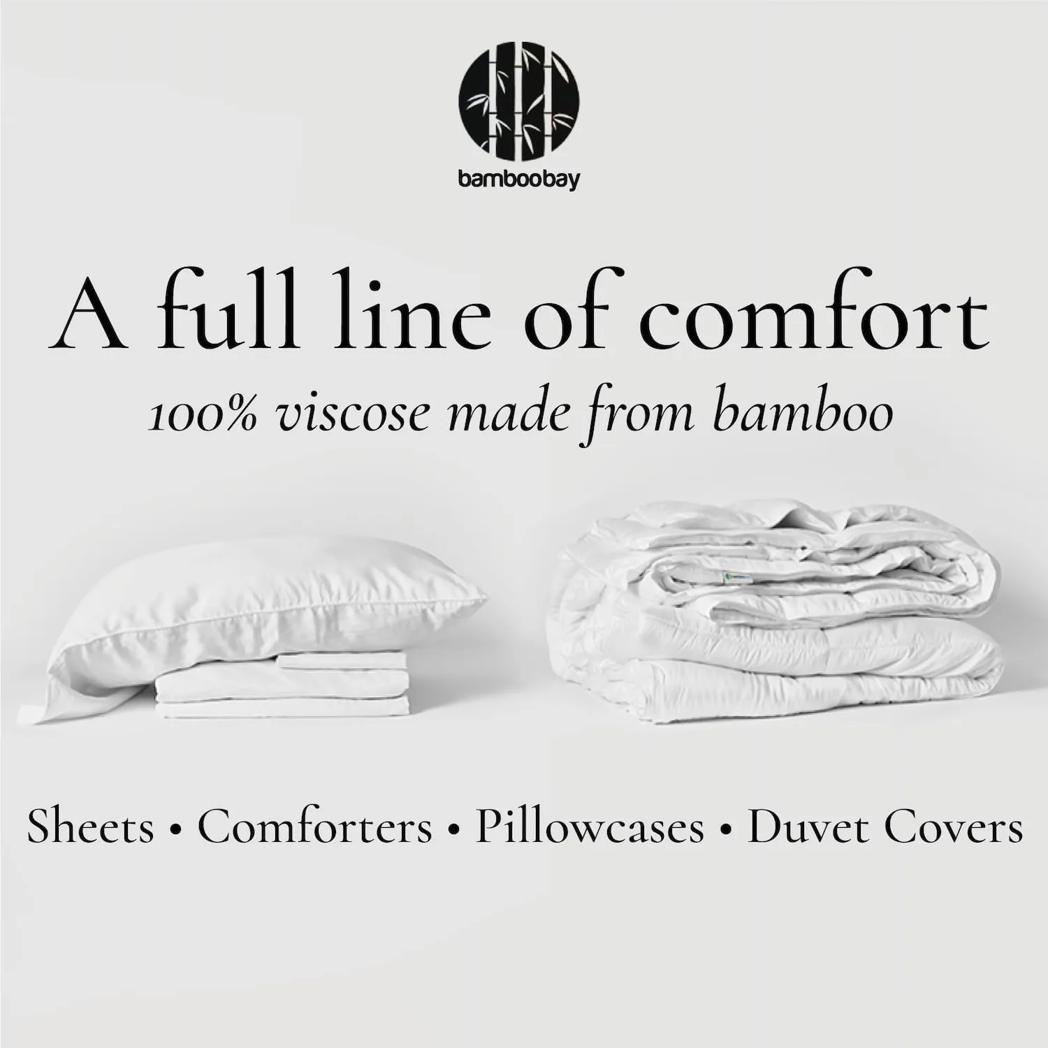 Bamboo Bay 4 Piece California King Size Sheet Set, 100% Viscose Made from Bamboo, Breathable, Ultra Soft Cooling Bed Sheets for Hot Sleepers, Beddings with Deep Pockets Fit 16" Mattress, White