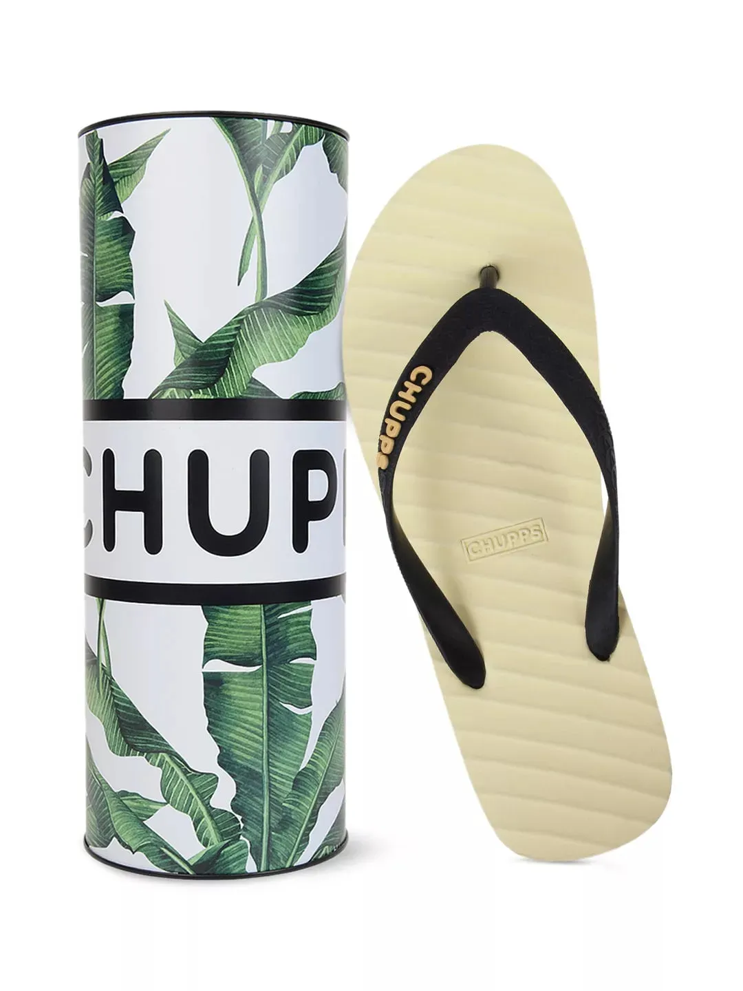 Banana Leaf Off White Flipflops