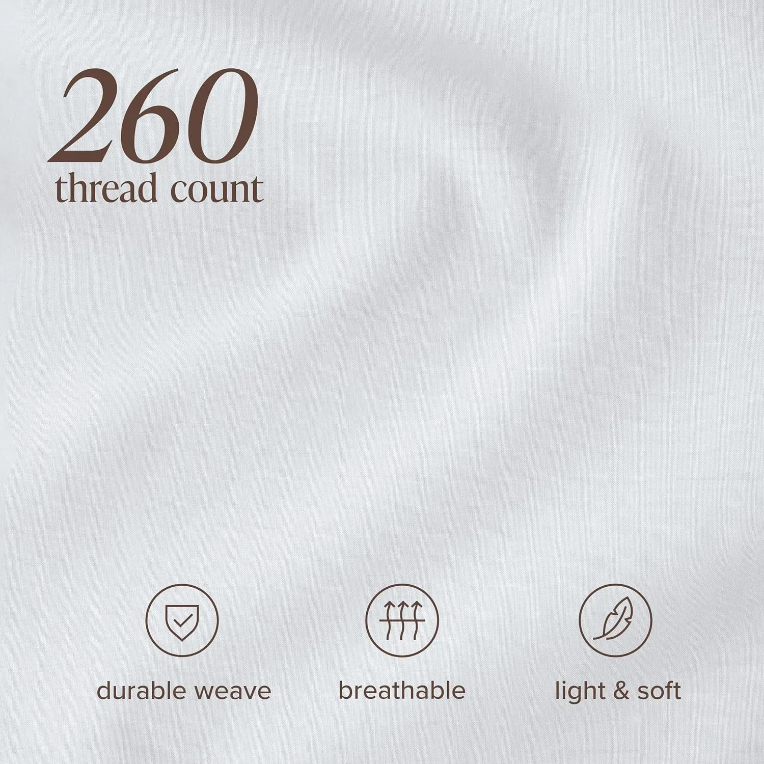 Bare Home 100% Organic Cotton Twin XL Sheet Set - Crisp Percale Weave - 260 Thread Count - Lightweight & Breathable - Bedding Sheets & Pillowcases (Twin XL, White)