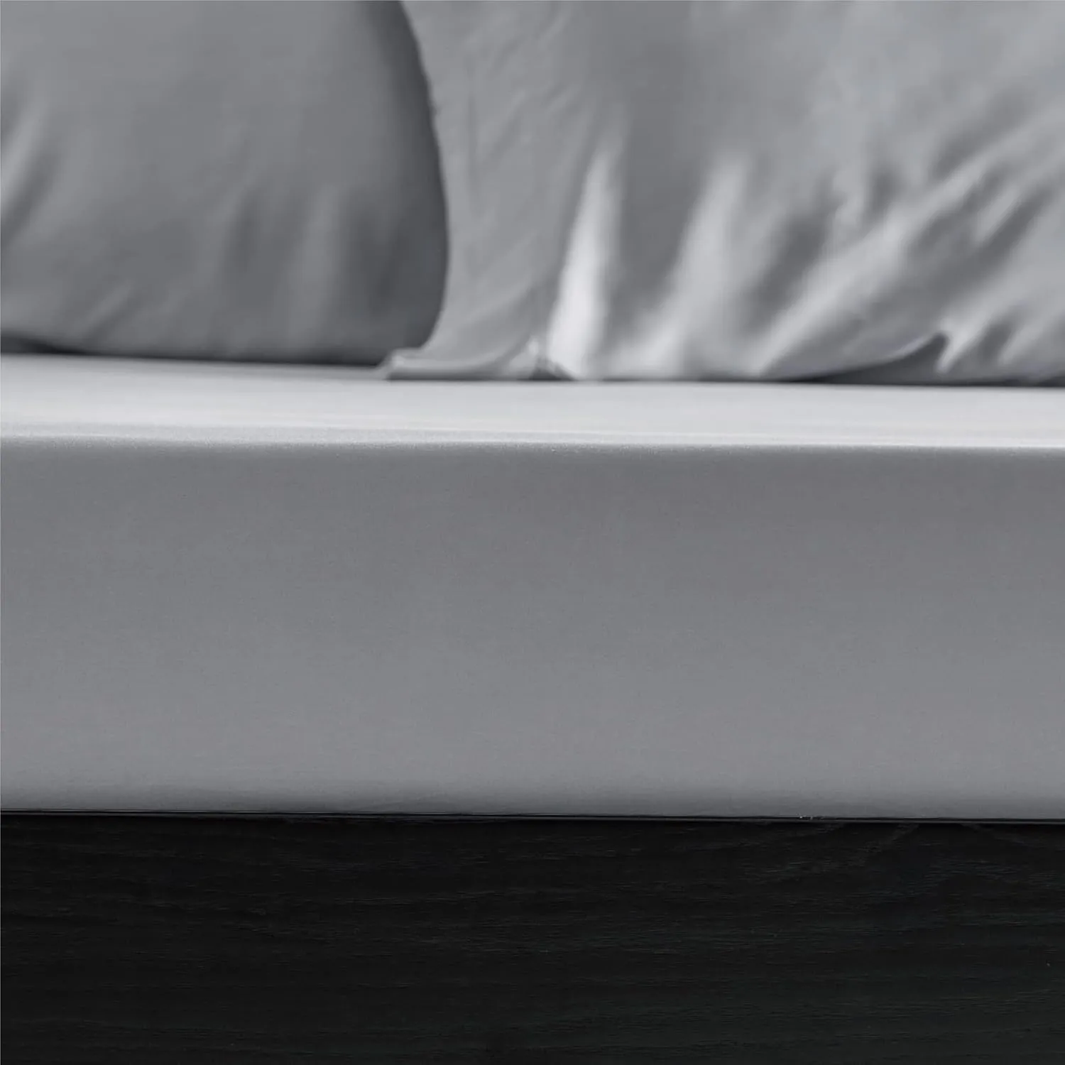 Bedsure King Size Sheet Set, Cooling Sheets King, Rayon Derived from Bamboo, Deep Pocket Up to 16", Breathable & Soft Bed Sheets, Hotel Luxury Silky Bedding Sheets & Pillowcases, Silver Grey
