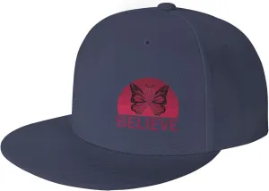 Believe Multiple Myeloma Awareness Burgundy Ribbon Fashion Flat Cap Adujstable Men Women Baseball Caps Outdoor