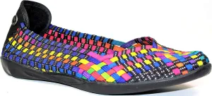 Bernie Mev Catwalk Women's Flat Shoes (40 EU, Black Multi, Numeric_9)