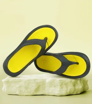 Bersache Extra Soft Classic Casual with  Regular wear with Ultra Soft & Flexibility Technology Flip Flop for Men's & Boy's (6177-Yellow)