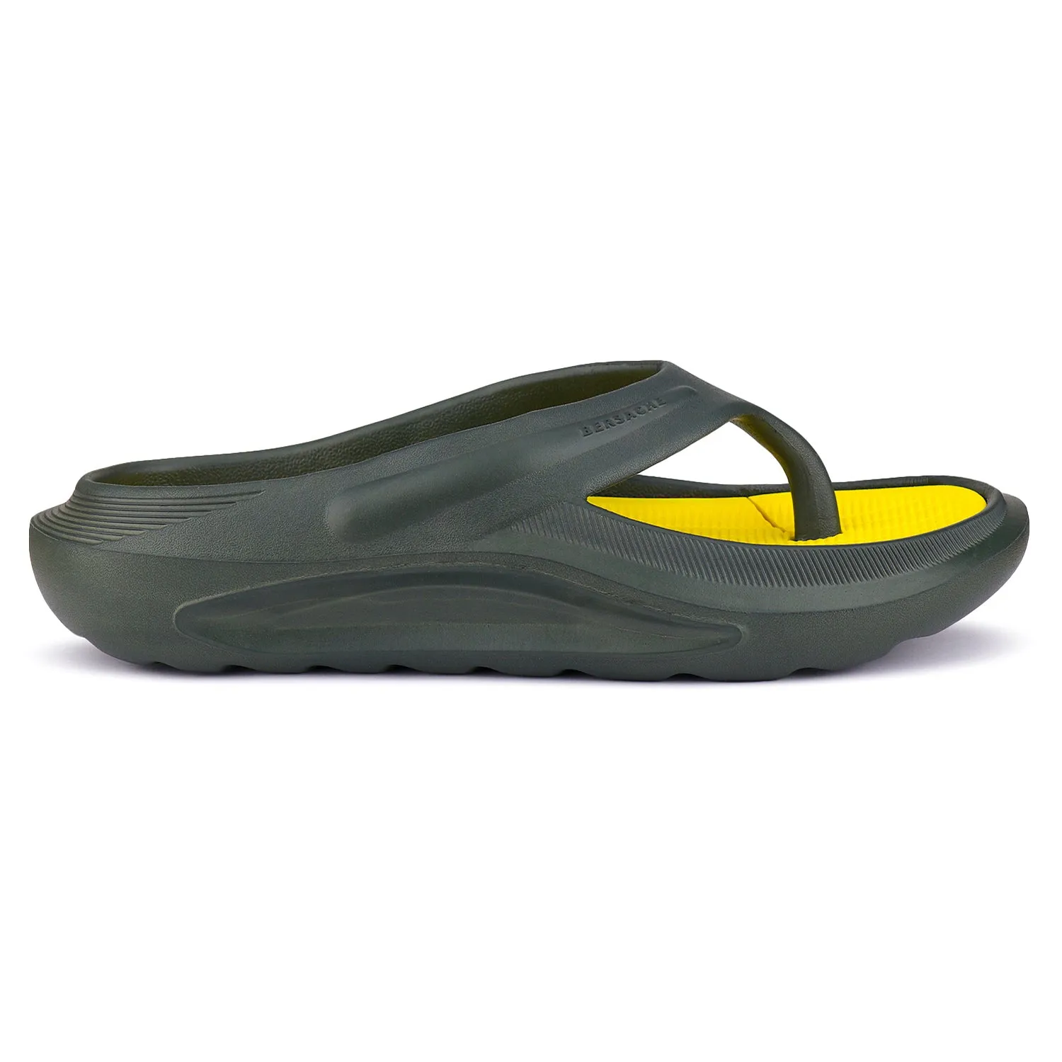 Bersache Extra Soft Classic Casual with  Regular wear with Ultra Soft & Flexibility Technology Flip Flop for Men's & Boy's (6177-Yellow)
