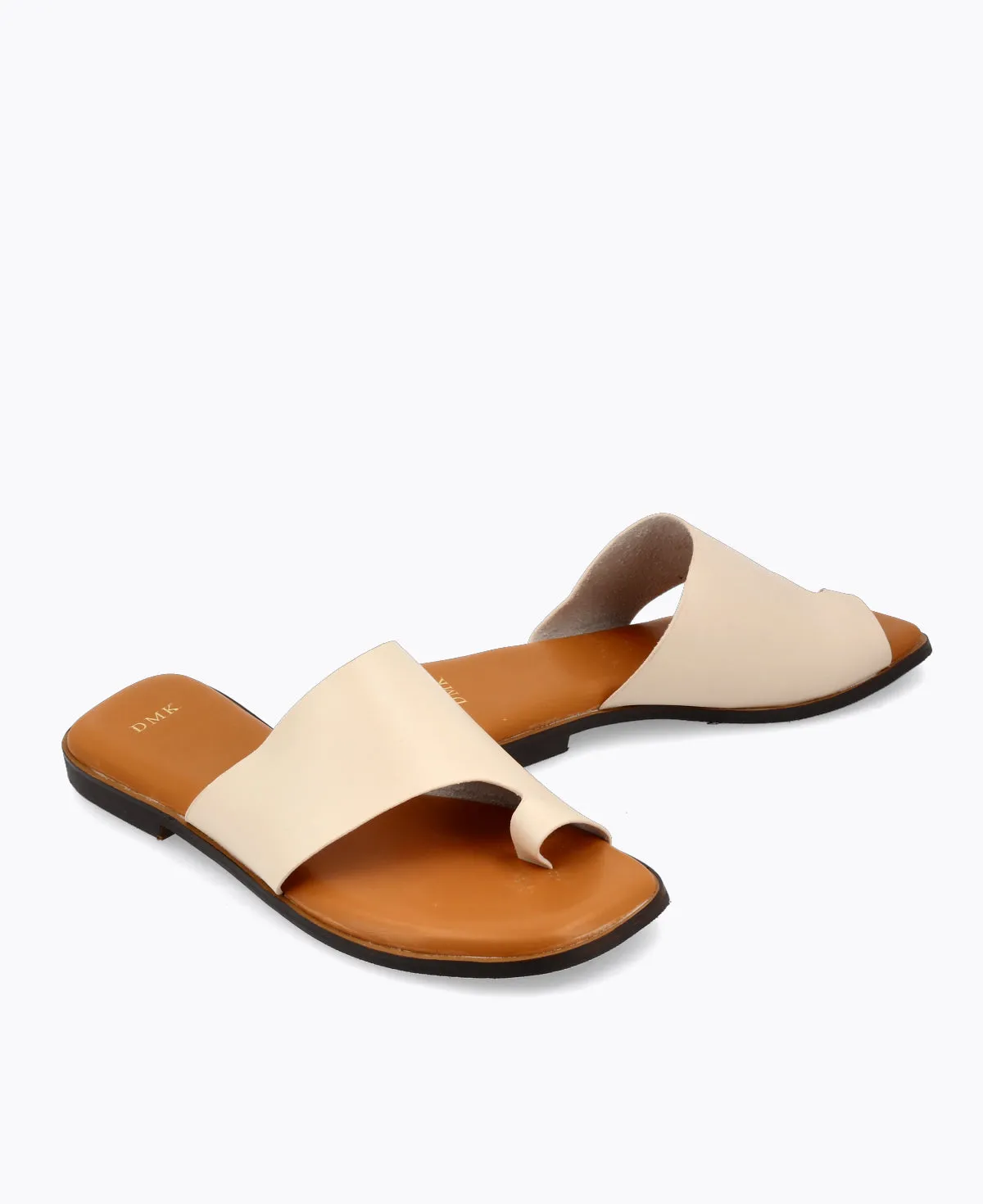 Beverly Flat Sandals - Beige