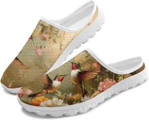 Binienty Womens Mule Shoes Slip on Mesh Garden Clogs Fashion Four Seasons Walking Shoe Outdoor Footwear