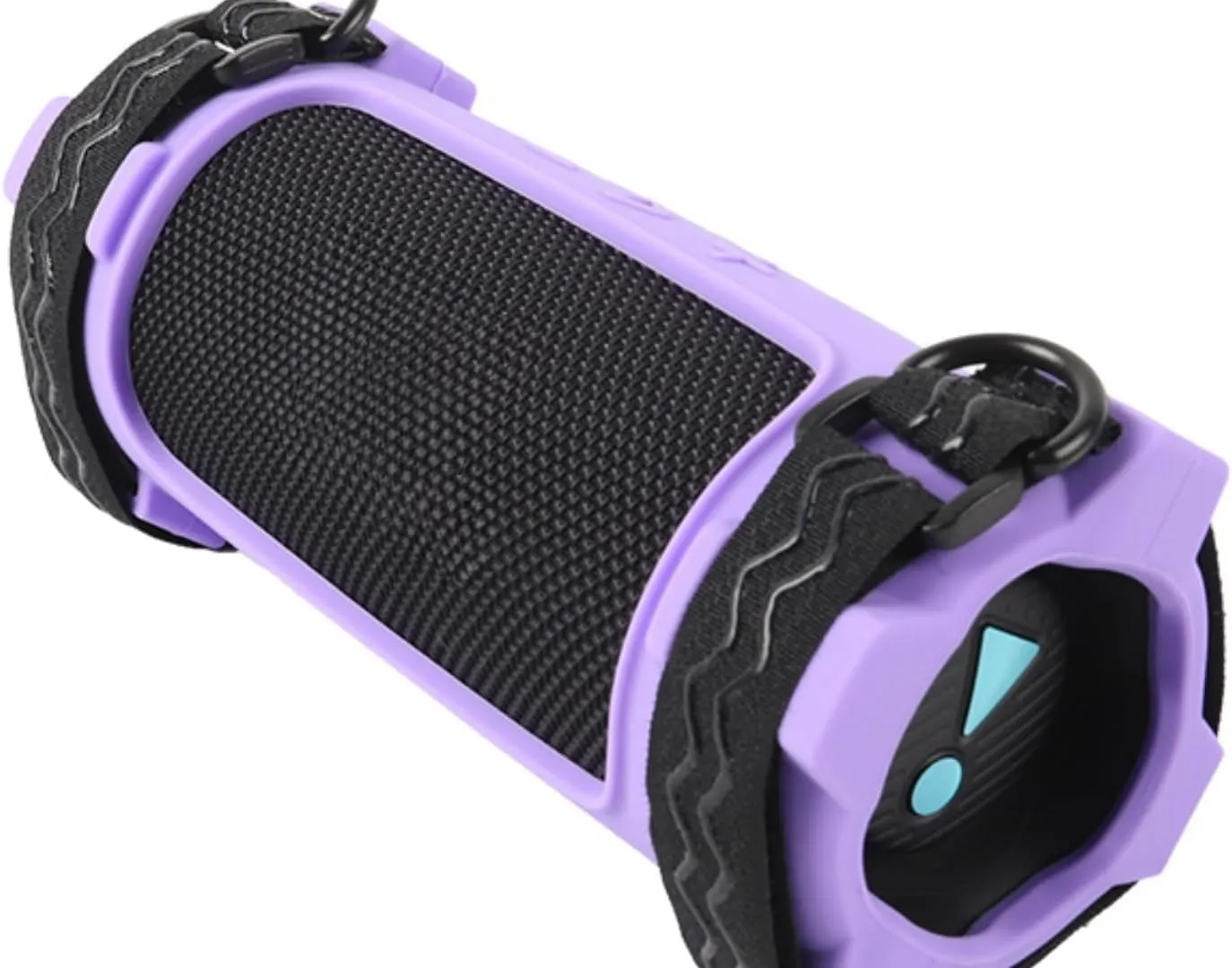 Bluetooth Speaker Silicone Protective Case Carrying Holder for JBL FLIP 7 Speaker Durable Storage Bag Pouch Portable Gel Soft Skin Rubber Cover with Shoulder Strap and 2 Binding Straps
