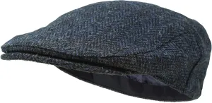 Borges & Scott Nevis Flat Cap - 100% Handwoven Wool – Harris Tweed – Water Resistant
