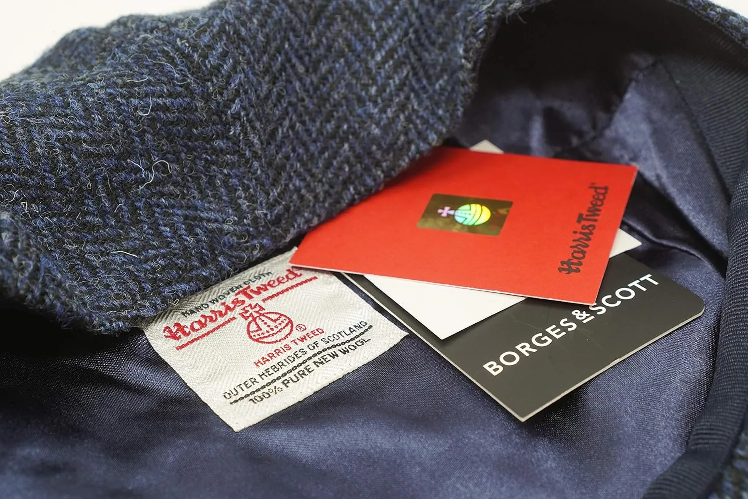 Borges & Scott Nevis Flat Cap - 100% Handwoven Wool – Harris Tweed – Water Resistant