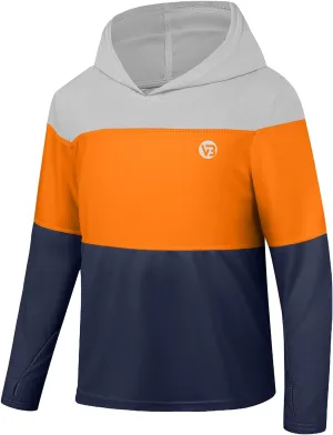 Boys Girls Hooded Sun Shirts UPF50  Long Sleeve Hoodies Quick Dry Rash Guard Swim Shirts Fishing Hiking Thumb Holes
