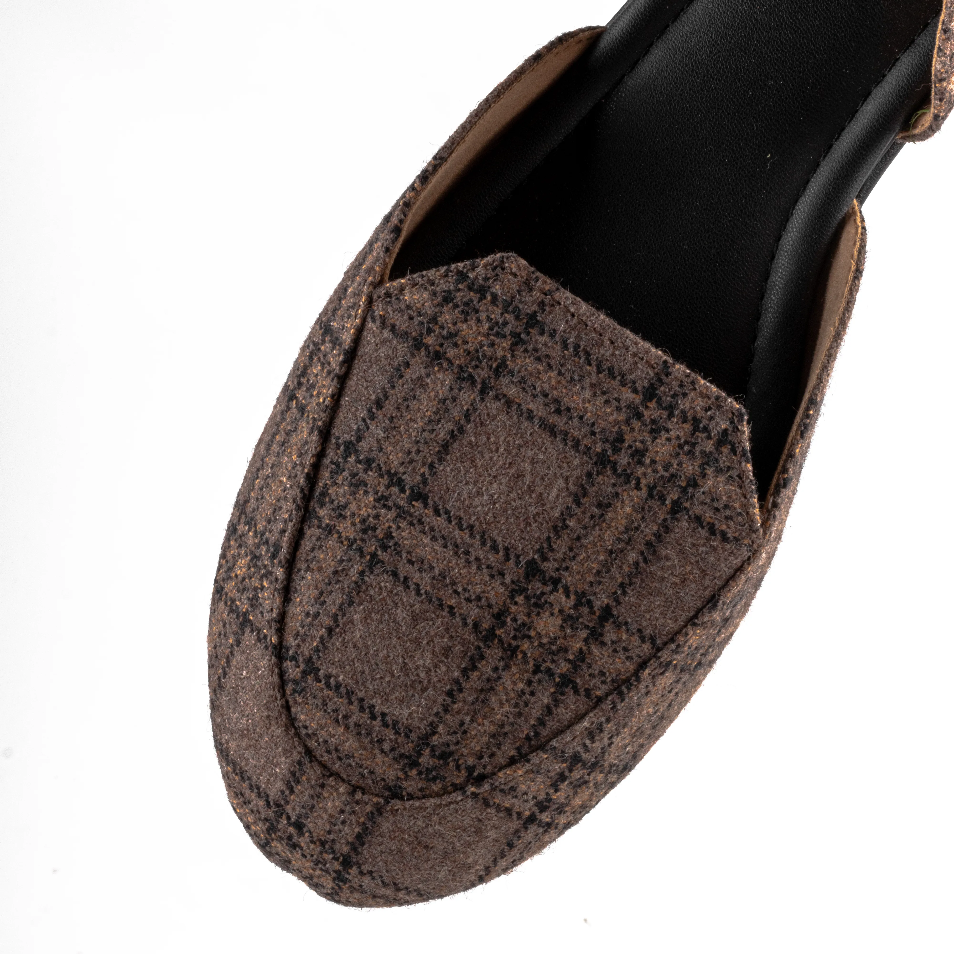 Brown and Beige Checked Loer