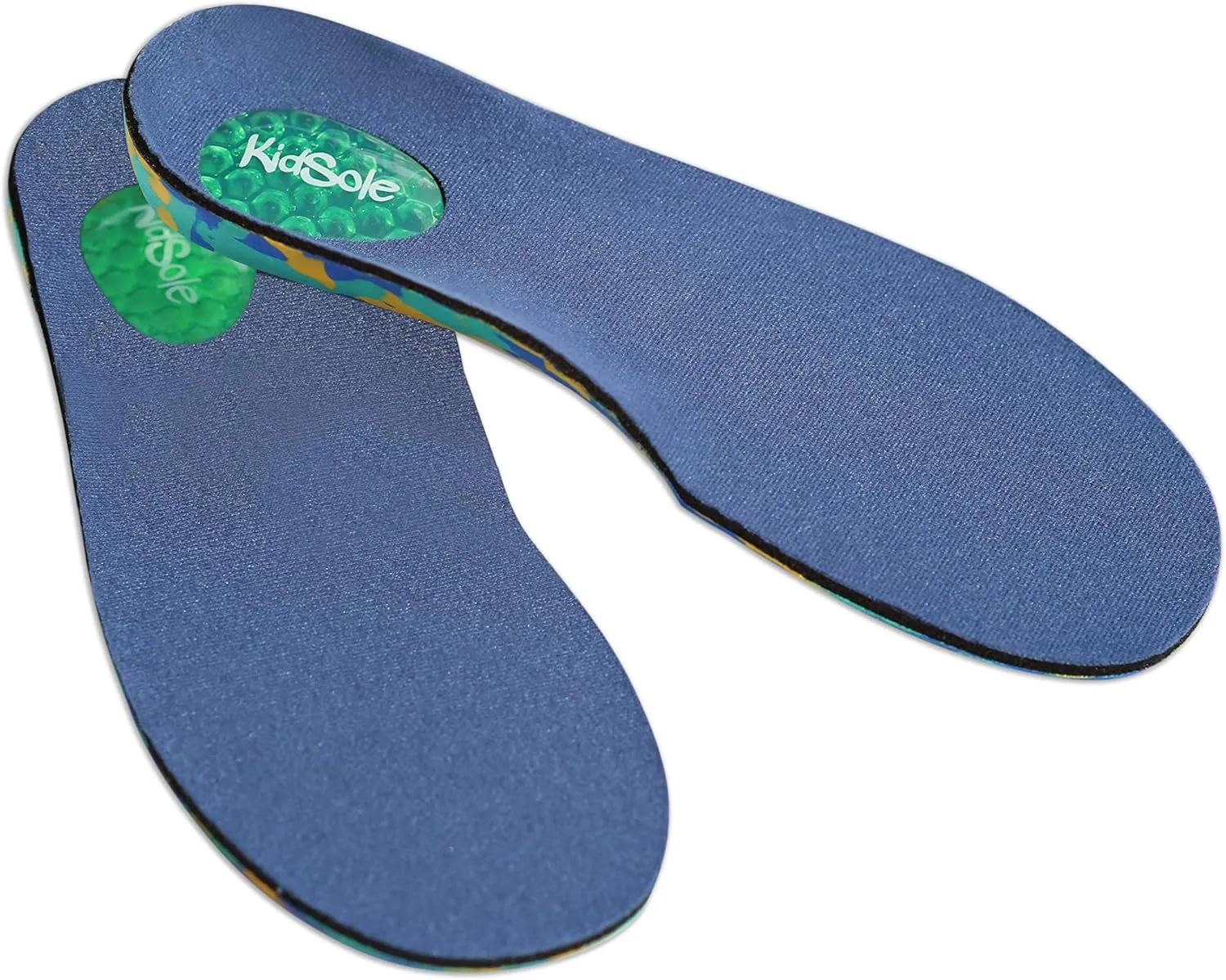Camo Comfort Childrens Insoles for Kids with Flat Feet Who Need Arch Support by KidSole (Kids Size 12-1.5)