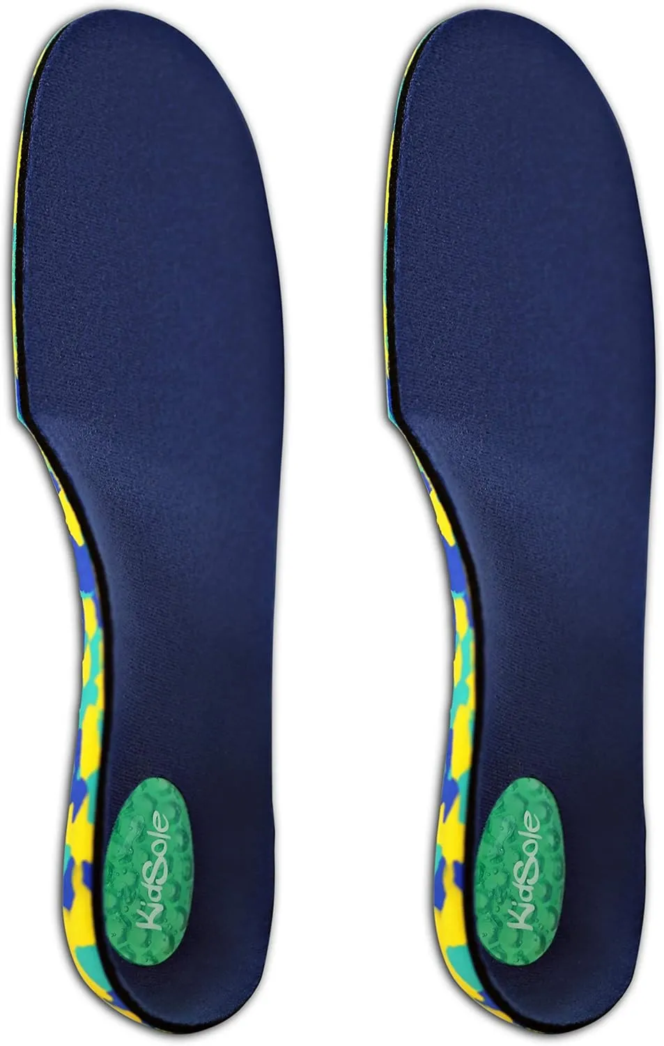 Camo Comfort Childrens Insoles for Kids with Flat Feet Who Need Arch Support by KidSole (Kids Size 12-1.5)