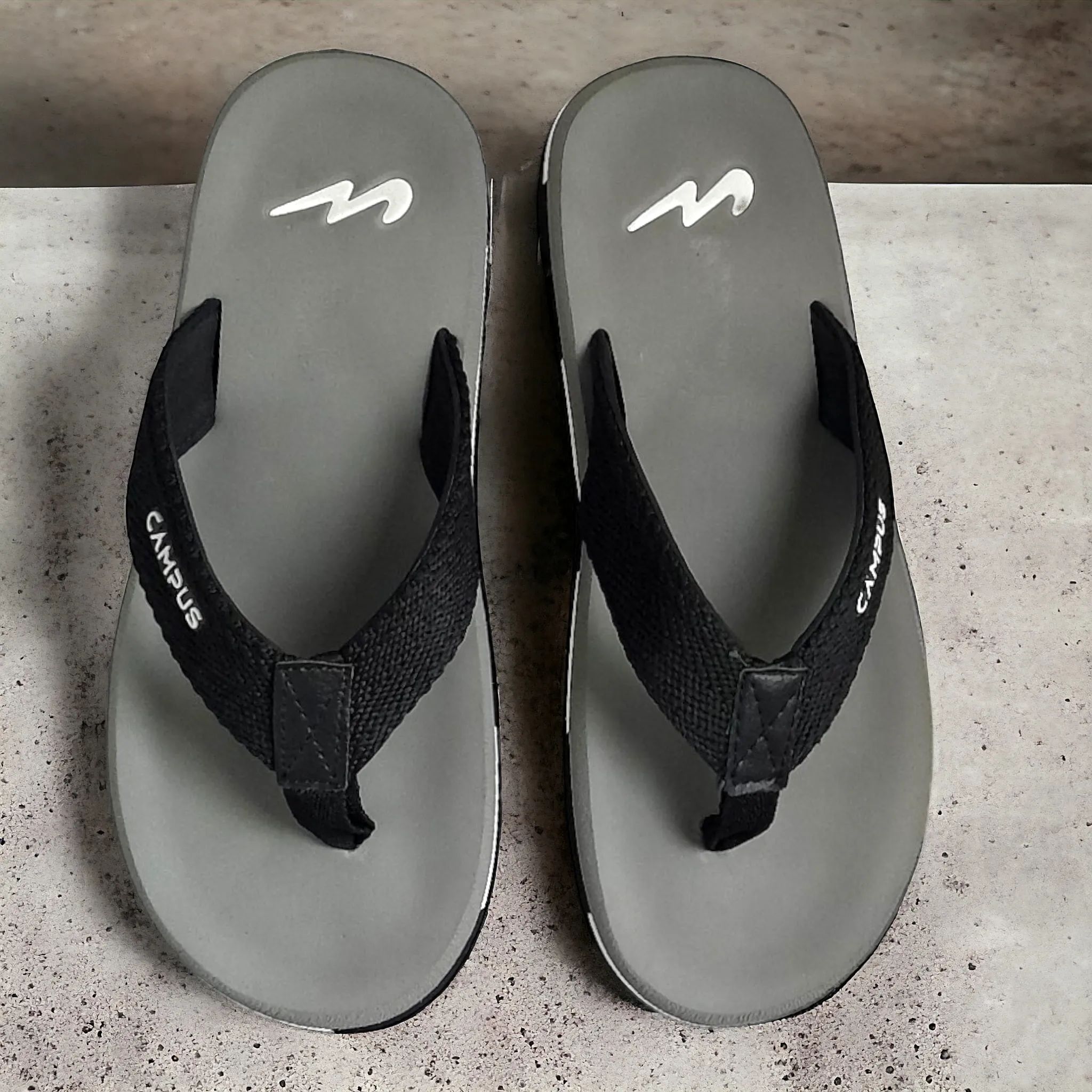 CAMPUS GC1032 GREY/BLACK Men's Slipper/Chapple/Flip flop