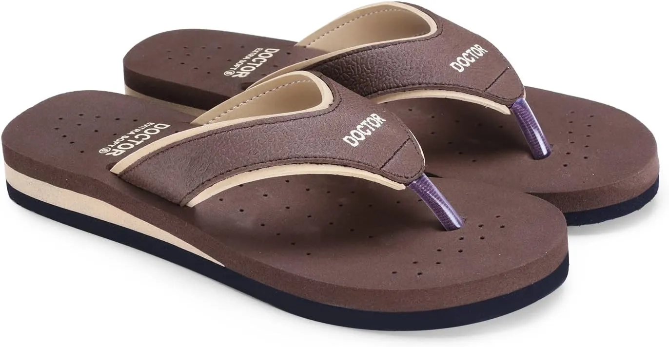 Care Diabetic Orthopedic Pregnancy Flat Super Comfort Dr Flipflops and House Slippers For Women's and Girl's D-18